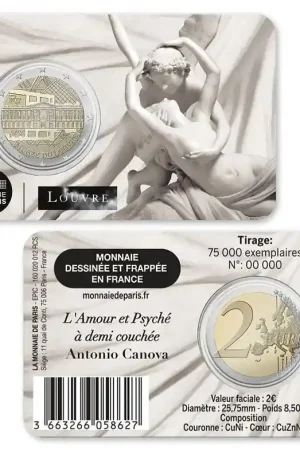 Frankrijk 2 Euro "Louvre" 2025 - Cupido en Psyche Nowość