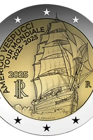 Italië 2 Euro "Amerigo Vespucci" 2025 UNC Niska cena