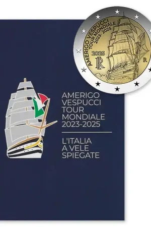 Italië 2 Euro "Amerigo Vespucci" 2025 BU Coincard Oferta