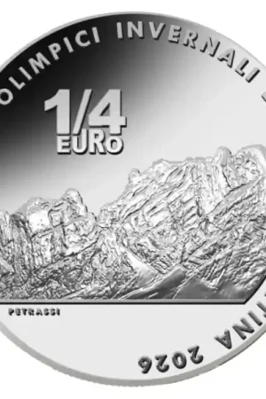 Italië 0,25 Euro "Olympics" 2025 Cortina Niska cena