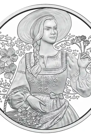 Oostenrijk 10 Euro "Dirndl" 2025 Zilver BU Bezpieczna płatność