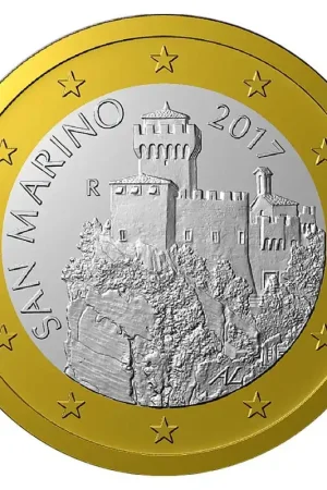 San Marino 1 Euro 2025 UNC Popularny