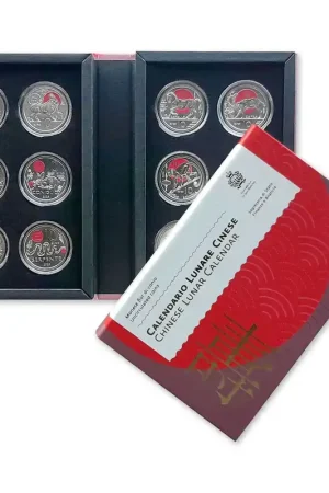 Najlepsza cena San Marino 12 x 10 Euro Set "Chinese Maankalender"