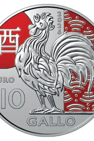 San Marino 10 Euro "Jaar van de Haan" 2025 Tani