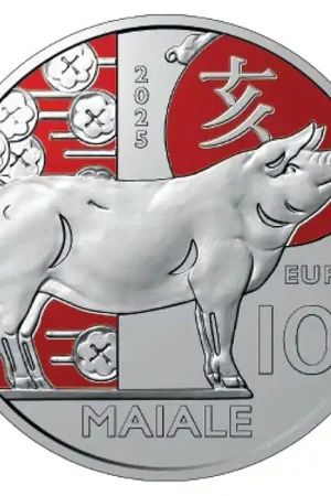 San Marino 10 Euro "Jaar van het Varken" 2025 Niska cena