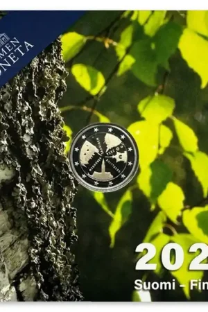 Autentyczny Finland 2 Euro "Architectuur" 2024 Proof