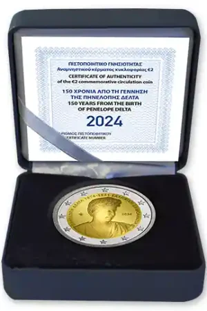 Griekenland 2 Euro "Penelope Delta" 2024 Proof Nowość