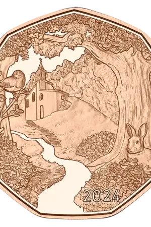 Bezpieczna płatność Oostenrijk 5 Euro Op weg 2024 UNC