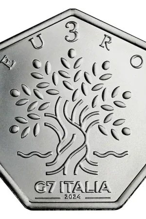 Italië 3 Euro "Voorzitter G7" 2024 Szybka dostawa