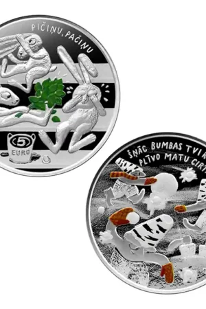 Letland 5 Euro "Kindervreugde" 2024 Oryginalny