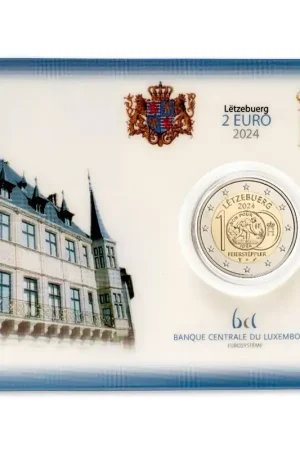 Luxemburg 2 Euro Frank 2024 BU Coincard Kup teraz
