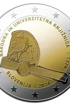Slovenië 2 Euro "Bibliotheek" 2024 Autentyczny