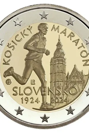 Oryginalny Slowakije 2 Euro "Marathon" 2024 UNC