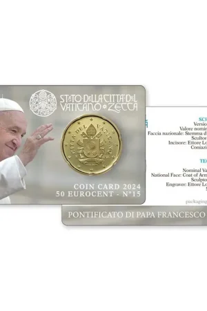Vaticaan 50 Cent 2024 BU Coincard Zamów teraz