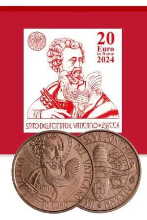 Vaticaan 20 Euro "Petrus" 2024 in doosje Kup teraz
