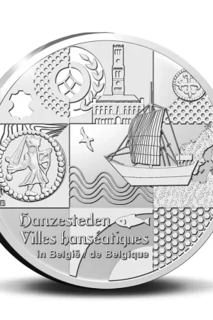 Ekspresowa dostawa Belgie 10 euromunt Hanzesteden in Belgie Zilver Proof in etui