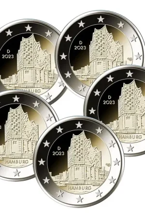 Duitsland 2 Euro Set Hamburg 2023 Wyprzedaż