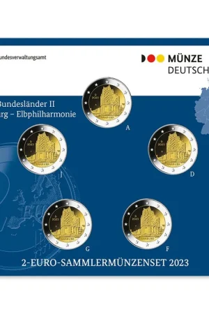 Duitsland 2 Euro BU Set Hamburg 2023 Zamów teraz