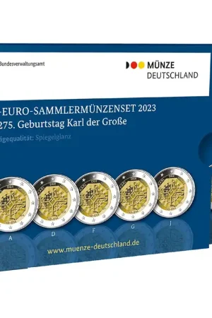 Duitsland 2 Euro Set Karel de Grote 2023 Proof Wyprzedaż