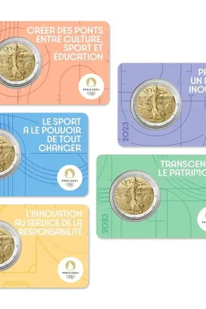 Oferta Frankrijk 5 x 2 Euro Olympics 2023 Coincard Set