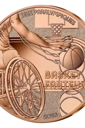 Frankrijk 0,25 Euro Rolstoel Basketbal 2023 Szybka dostawa