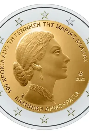 Oryginalny Griekenland 2 Euro Maria Callas 2023