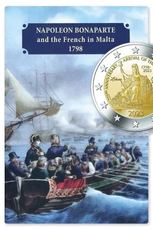 Bezpieczna płatność Malta 2 Euro Napoleon 2023 BU Coincard