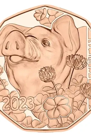 Oostenrijk 5 Euro Geluk 2023 UNC Oryginalny