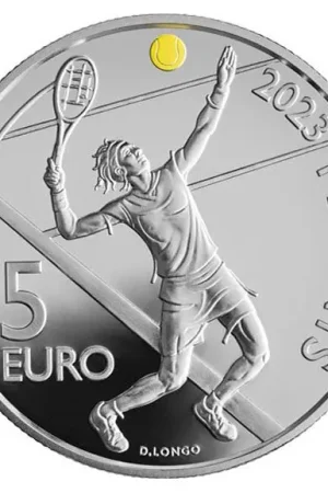 San Marino 5 Euro Tennis 2023 Popularny