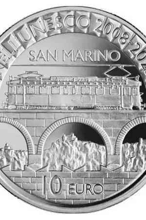 Autentyczny San Marino 10 Euro Unesco 2023