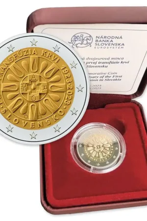 Slowakije 2 Euro Bloedtransfusie 2023 Proof Rabat