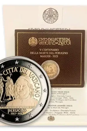 Vaticaan 2 Euro Perugino 2023 BU Promocja
