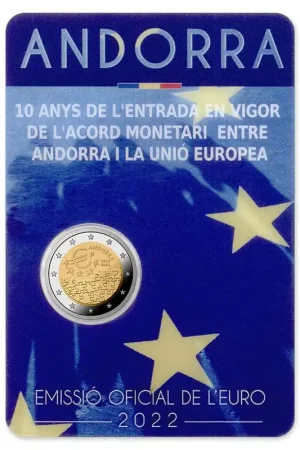 Darmowa dostawa Andorra 2 Euro 10 Jaar Euro 2022