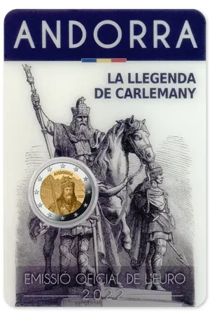 Oryginalny Andorra 2 Euro Karel de Grote 2022