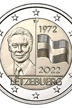 Luxemburg 2 Euro Vlag 2022 UNC Oferta limitowana