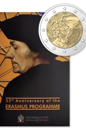 Malta 2 Euro Erasmus 2022 Coincard Premium