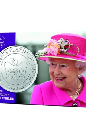 Malta 2 ½ euro 2022 Koningin Elizabeth II platina jubileum in coincard Darmowa dostawa