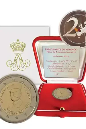 Zamów teraz Monaco 2 Euro Albert I 2022 Proof