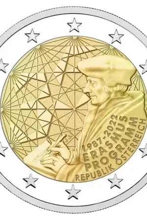 Oostenrijk 2 Euro Erasmus 2022 UNC Rabat