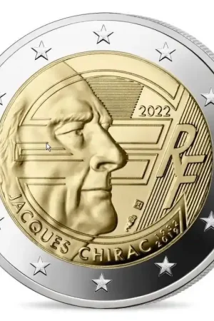 Frankrijk 2 Euro Chirac 2022 Proof Zwrot pieniędzy