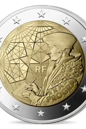 Ekspresowa dostawa Frankrijk 2 Euro Erasmus 2022 Proof