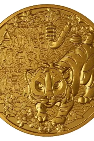 Frankrijk 0,25 Euro Jaar van de Tijger 2022 Promocja