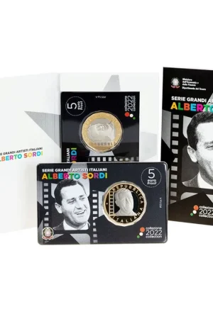 Oryginalny Italie 5 Euro Alberto Sordi 2022