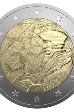 Letland 2 Euro Erasmus 2022 UNC Darmowa dostawa