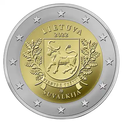 Tylko dziś Litouwen 2 Euro Suvalkija 2022