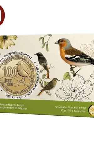 Ekspresowa dostawa Belgie 2,5 euromunt 2022 100 jaar Vogelbescherming in Belgie BU in coincard NL