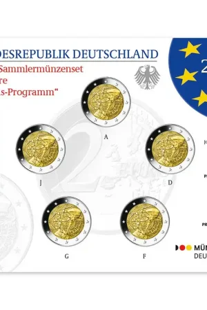 Duitsland 2 Euro Set Erasmus 2022 BU Tani