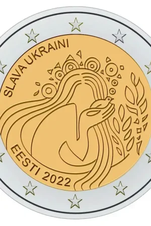 Estland 2 Euro Oekrae¯ne 2022 Tylko dziś