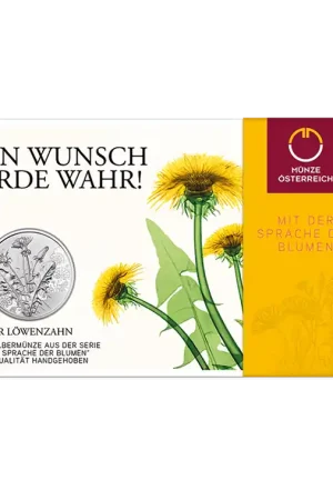 Ekspresowa dostawa Oostenrijk 10 Euro Paardenbloem 2022 Zilver BU