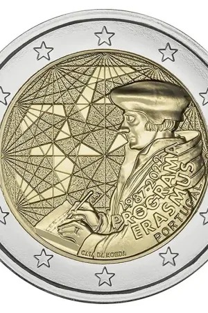 Najlepsza cena Portugal 2 Euro Erasmus 2022 UNC